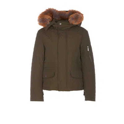 Burberry Women Quilted Jacket In Brown