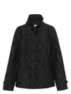 Burberry Tailored Jacket With Quilted High Collar