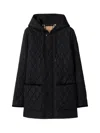 Burberry Quilted Down Jacket In Black