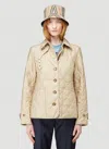 Burberry Quilted Thermoregulated Jacket In Cream