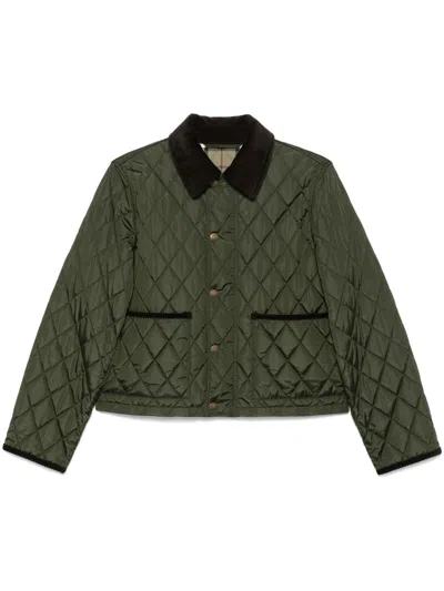 Burberry Women's Quilted Jacket In Green
