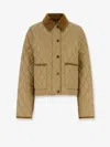 Burberry Quilted Nylon Cropped Jacket In Multi