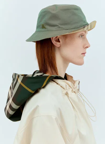 Burberry Women Reversible Bucket Hat In Green