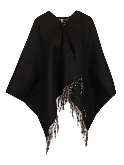 Burberry Women Reversible Cape In Black