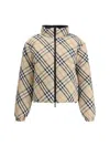 Burberry Womens Sand Ip Check Check-print Hooded Shell-down Jacket