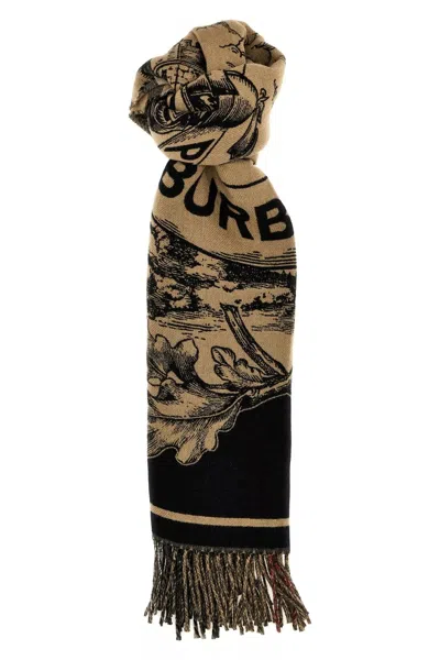 Burberry Women Reversible Scarf In Brown