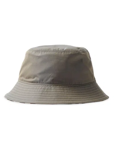 Burberry Women's Reversible Twill Bucket Hat In Iron