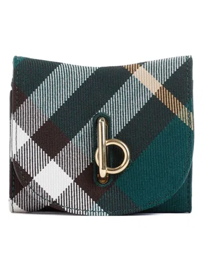 Burberry Women's Rocking Compact Wallet In Green
