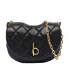 Burberry Rocking Horse Quilted Leather Crossbody Bag In Black