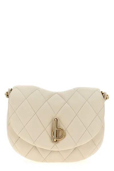 Burberry Rocking Horse Crossbody Bags In Beige
