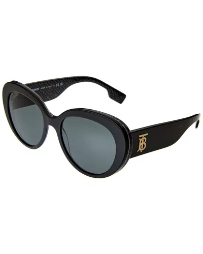 Burberry Women's Rose 54mm Sunglasses In Black