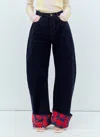 Burberry Japanese Denim Curved Leg Jeans In 10 Words In Blue