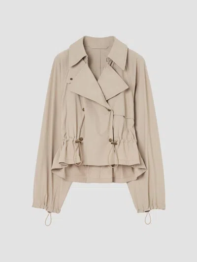 Burberry Hooded Rosewin Trench Jacket In Neutral