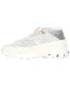 Burberry Women's Rubber Arthur Layered Sneaker (authentic Pre-loved) In Silver