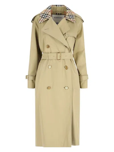 BURBERRY WOMEN'S SAGE GABARDINE TRENCH COAT