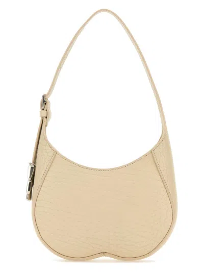 BURBERRY WOMEN'S SAND LEATHER SMALL CHESS SHOULDER BAG