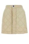 Burberry Quilted Mini Skirt In Brown