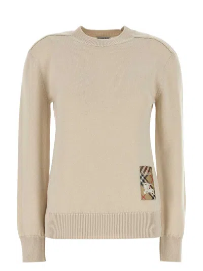 BURBERRY WOMEN'S SAND WOOL SWEATER