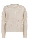 Burberry V-neck Perforated Rib Sweater