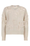 Burberry Sand Wool Sweater In Brown