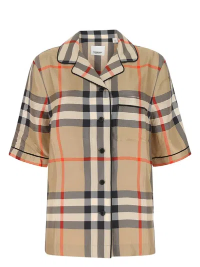 BURBERRY WOMEN'S SATIN SHIRT