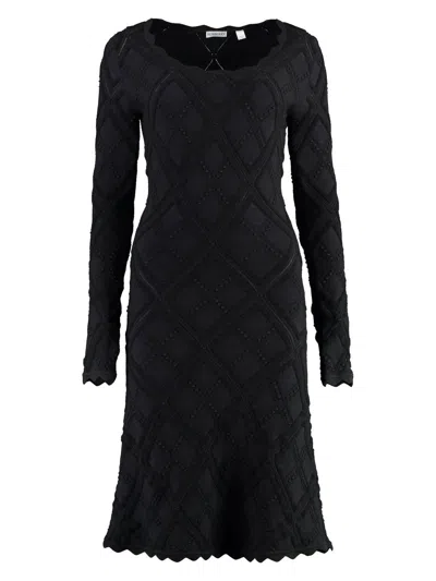 BURBERRY WOMEN'S SCALLOPED DETAIL DRESS