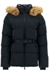 Burberry Short Nylon Puffer Coat In Black