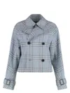 Burberry Women's Short Trench Coat In Blue