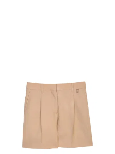 BURBERRY WOMEN'S SHORTS WITH PLEATS