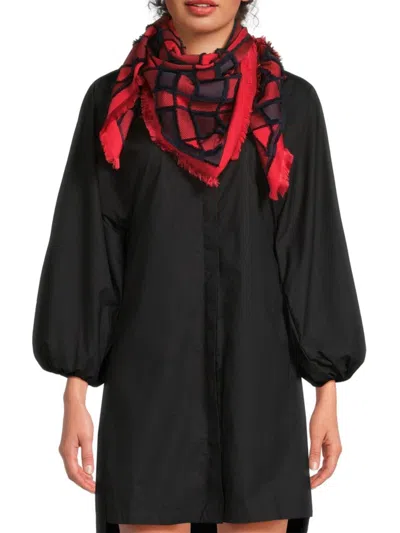 Burberry Women's Silk-blend Scarf Minidress In Black