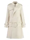 Burberry Medium Silk Blend Trench Coat