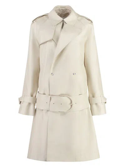BURBERRY WOMEN'S SILK BLEND TRENCH COAT
