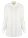 Burberry Silk Shirt In White