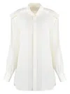 Burberry Silk Shirt In White