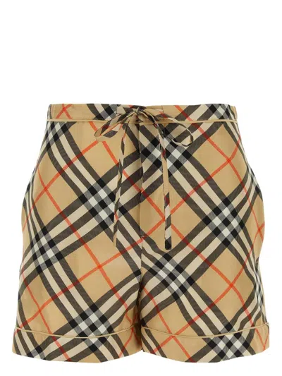 BURBERRY WOMEN'S SILK SHORTS