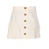 Burberry Buttoned High Waist Mini Skirt