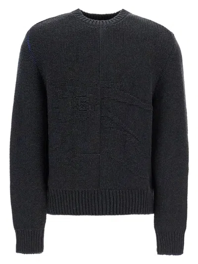 BURBERRY WOMEN'S SLATE CASHMERE SWEATER
