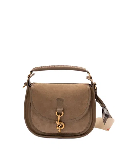 Burberry Women Small Clip Messenger Bag In Multicolor
