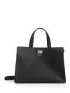 Burberry Mini Shopping Bag Adjustable Strap In Black