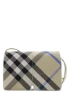 Burberry Women Embroidered Canvas Snip Crossbody Bag In Lichen