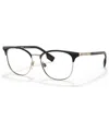 Burberry Women's Sophia Eyeglasses, Be1355 52 In Light Gold,black