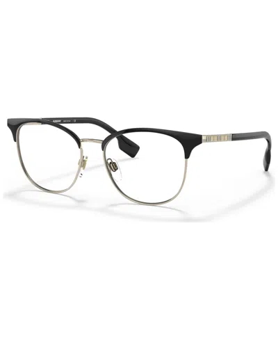 Burberry Women's Sophia Eyeglasses, Be1355 52 In Light Gold,black