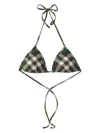 Burberry Women Check Bikini Top In Ivyipcheck