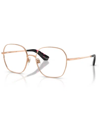 Burberry Women's Square Eyeglasses, Be1399 In Gold