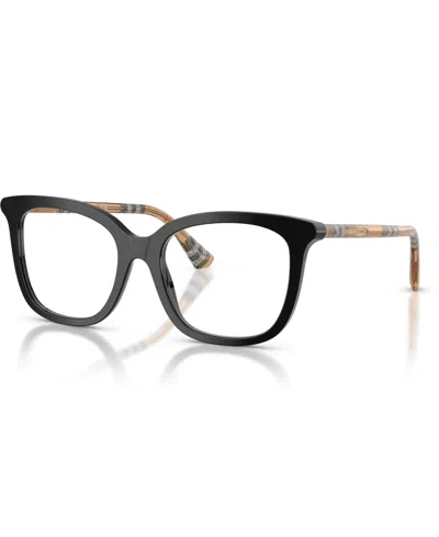 Burberry Women's Square Eyeglasses, Be2430 In Black