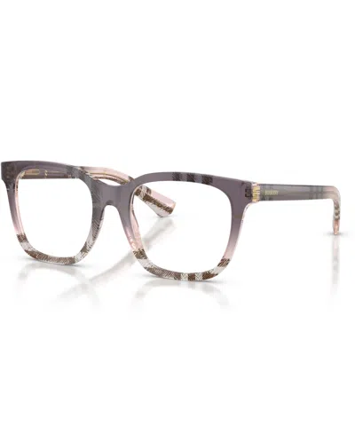 Burberry Women's Square Eyeglasses, Be2455 In Check Gradient Bow