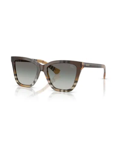 BURBERRY WOMEN'S SQUARE SUNGLASSES, BE4470