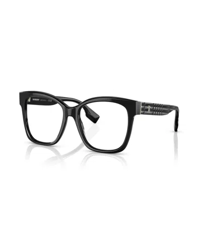 Burberry Women's Square Sylvie Eyeglasses, Be2363 In Black
