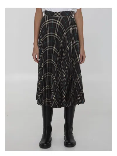 Burberry Women's Squared Skirt | Size 8 | 8093010 In Multicolour