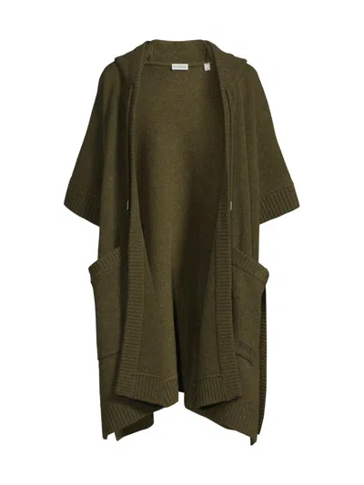 Burberry Women's St. Rosie Wool-cashmere Cape In Green